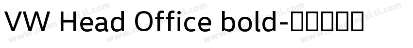 VW Head Office bold字体转换